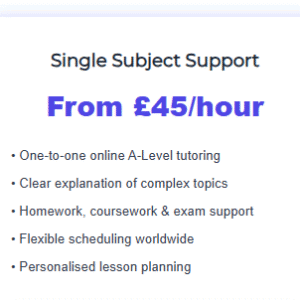 A Level Single Subject Package