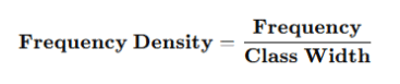 Formula for Frequency Density
