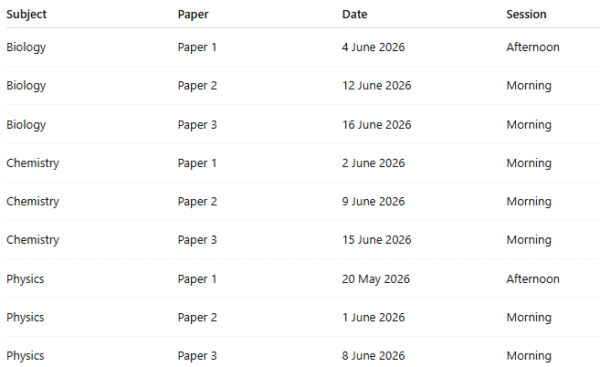 A Level Exam Dates 2026_Full Timetable & Guide