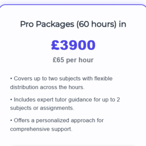 Pro Packages (60 hours) in