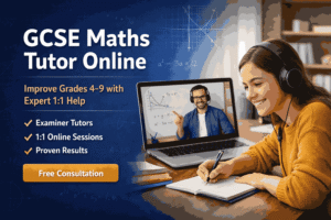 GCSE Maths Tutor Online – Expert 1:1 Tutoring for Grades 4–9