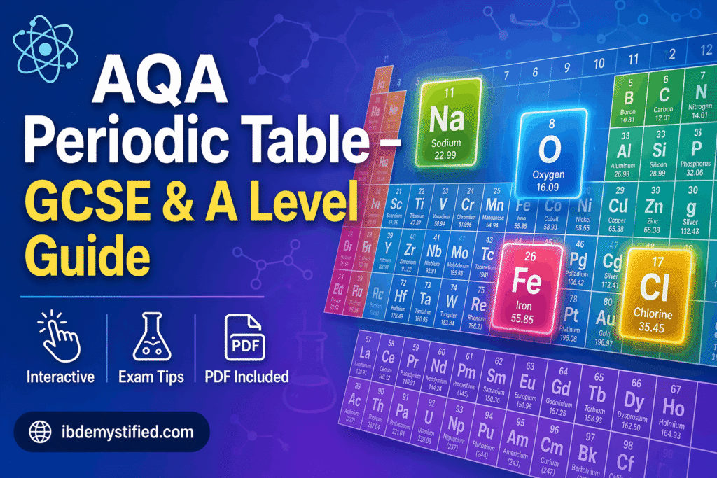 AQA periodic table