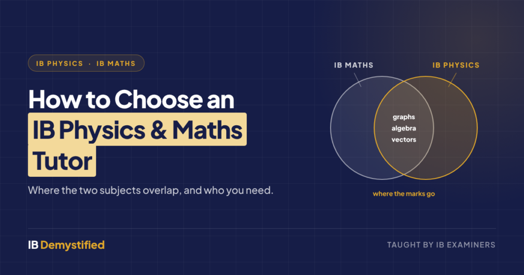 IB physics and maths tutor